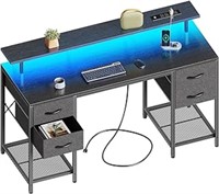 Huuger 55 Inch Computer Desk With 4 Drawers,