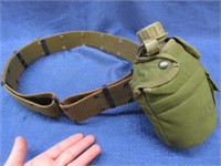 vintage us military canteen on belt