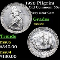 1920 Pilgrim Old Commem 50c Grades Choice+ Unc