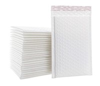 6x10'' Matte White Bubble Mailers 50-PACK