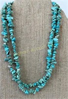 Turquoise Necklace Double Strand