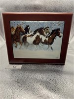 HORSE JEWELRY BOX BY C CUMMINGS 1993