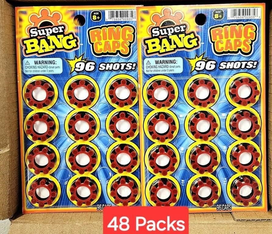 48 Packs of 96 Shot Ring Caps