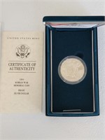 1991-P Korean War Modern Silver Dollar Commemorati