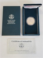 1990-W Eisenhower UNC Modern Silver Dollar Commemo