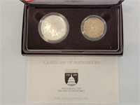 1989-S Proof Congress 2 Coin Modern Silver Dollar