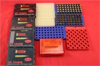 5 Lee Reloading Die Sets-Primed 45 Colt Brass