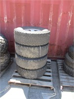 (4) LT295/75R16 Tires on 6-Hole Steel Rims