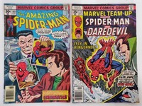 2 MARVEL SPIDERMAN COMICS, 35 & 30 CENT, #73&169