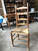 Vintage Highback Ladder Back Chair