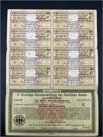 1923 Berlin Deutschen Reichs Coupons