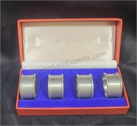 Pewter napkin rings from Jacobson's dept store in