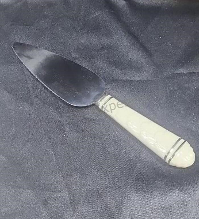 Lenox cake server. Sheffield stainless steel