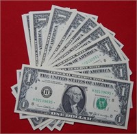 (20) 1969 C $1 Federal Reserve Notes Crisp