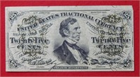 1863 US Fractional Currency 25 Cents