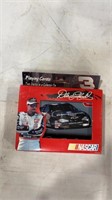 Dale Earnhardt playing cards two decks in a
