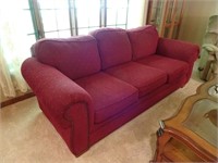 Maroon Sofa - 88" Wide