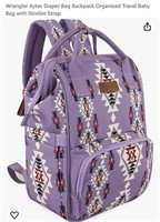 Wrangler Aztec Diaper Bag Backpack Organized