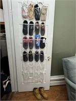 24 Slot Door Hanging Shoe Organizer, 5 Pair of