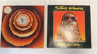 2) Stevie Wonder LP vinyl records