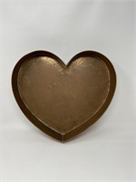 Copper Heart Catchall Vessel
