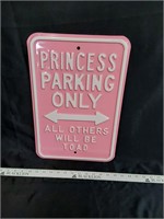 Metal Princess Sign