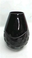 Amber Glass 8 inch Vase