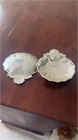 Two silver plated soap dishes