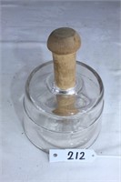 Round Glass Butter Mold