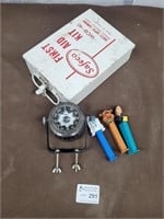 Vintage PEZZ, Vintage first aid kit, boat compass
