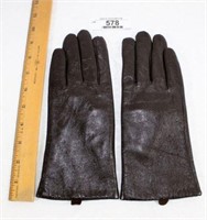 Chocolate Brown Leather Gloves