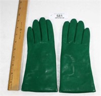 Ladies Deep Green Thinsulate Gloves