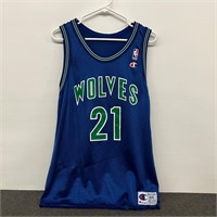 GARNETT No.21 Timberwolves Champion Jersey Size 44