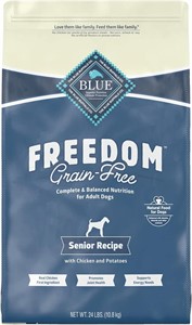 Blue Buffalo Senior Dry Dog Food 24-lbs