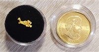 Gold Nugget w/ Gold Rush Coin