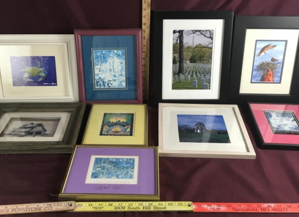 Assorted Lot Of Pictures With Frames