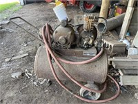 VINTAGE  AIR COMPRESSOR AND HOSE