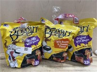 4 bags of beggin strip dog treats