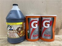 1 gallon ice tea concentrate & 2 canisters