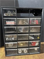 Plastic Organizer w/ some contents