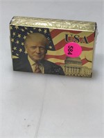 New Factory sealed Metallic Trump playing cards.