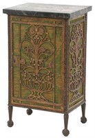 Wrought Iron Marble Top Humidor