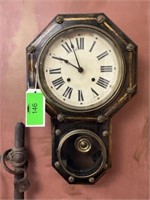 Vintage Wind Up Wall Clock