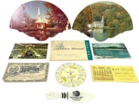 Advertising Trade Cards, Funeral Home Fans +