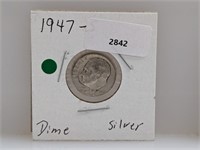 1947-S 90% Silv Roos Dime