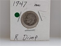 1947-S 90% Silv Roos Dime