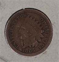 1864 Indian Head Cent CN