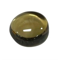 Genuine 6.11ct Round Cabochon Smoky Quartz