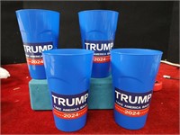 4 Trump 2024 Plastic Cups