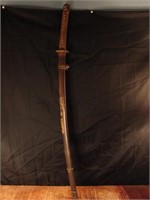 Japanese WWII sword w/old family blade owners name